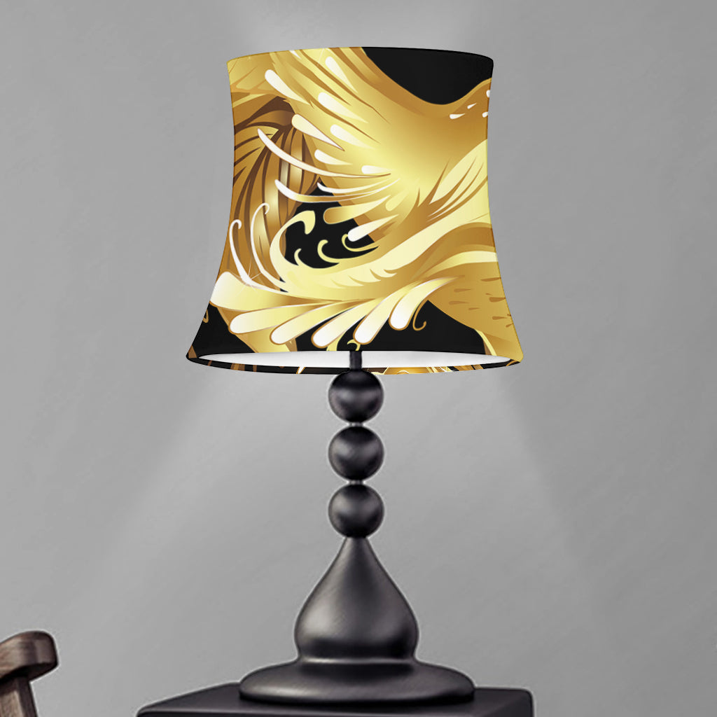 Golden Rooster Print Bell Lamp Shade