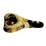 Golden Rooster Print Bicycle Seat Cover