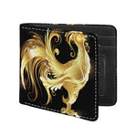 Golden Rooster Print Bifold Wallet