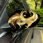 Golden Rooster Print Car Side Mirror Covers