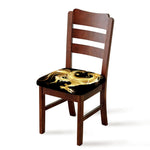 Golden Rooster Print Chair Cushion Cover