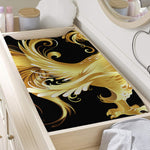 Golden Rooster Print Changing Pad Cover