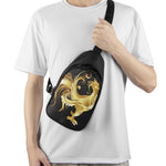 Golden Rooster Print Chest Bag