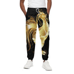 Golden Rooster Print Cotton Pants