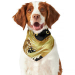 Golden Rooster Print Dog Bandana