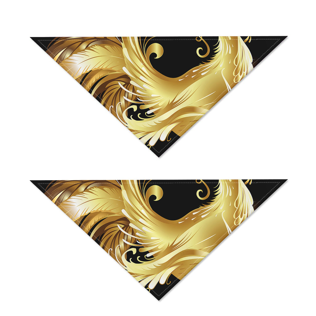 Golden Rooster Print Dog Bandana