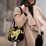 Golden Rooster Print Double Strap Bible Bag