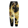 Golden Rooster Print Fleece Lined Knit Pants