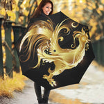 Golden Rooster Print Foldable Umbrella