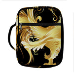 Golden Rooster Print Front Pocket Bible Bag