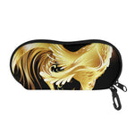 Golden Rooster Print Glasses Case