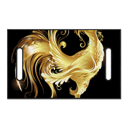 Golden Rooster Print Golf Cart Seat Cover