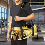 Golden Rooster Print Gym Bag