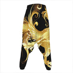 Golden Rooster Print Hammer Pants
