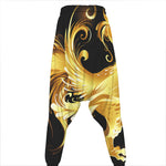 Golden Rooster Print Hammer Pants