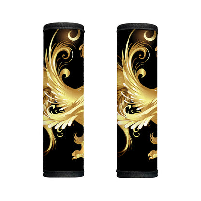Golden Rooster Print Handle Covers