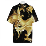 Golden Rooster Print Hawaiian Shirt