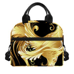Golden Rooster Print Insulated Lunch Bag