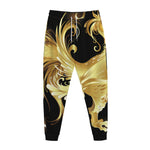 Golden Rooster Print Jogger Pants