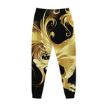 Golden Rooster Print Jogger Pants