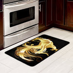 Golden Rooster Print Kitchen Mat