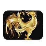 Golden Rooster Print Laptop Sleeve