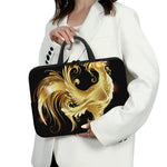 Golden Rooster Print Laptop Sleeve With Handle