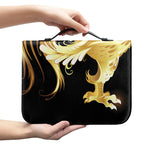 Golden Rooster Print Leather Bible Cover