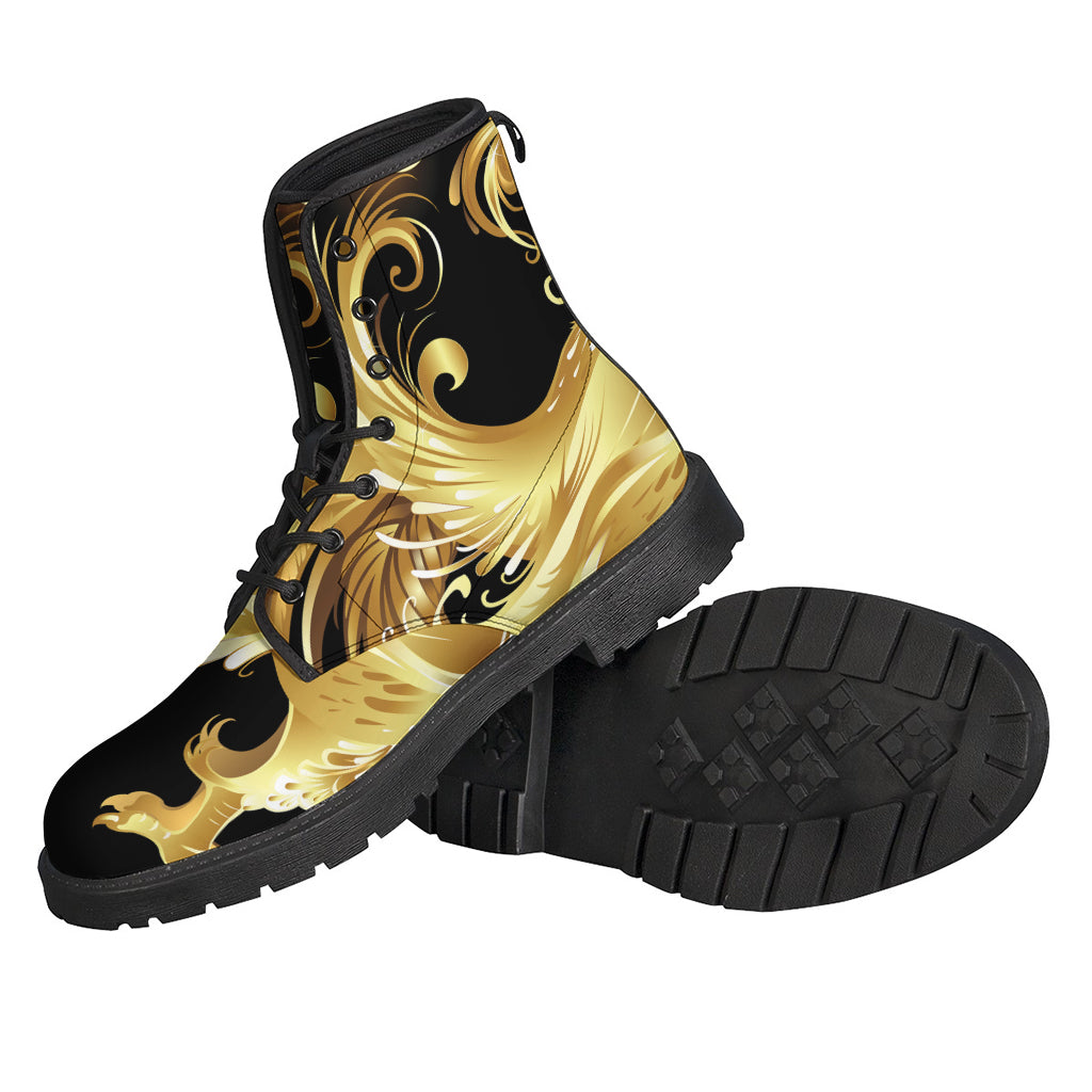 Golden Rooster Print Backpack