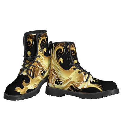Golden Rooster Print Backpack