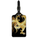 Golden Rooster Print Luggage Tag
