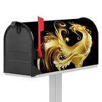Golden Rooster Print Mailbox Cover