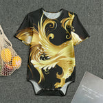 Golden Rooster Print Men's Bodysuit