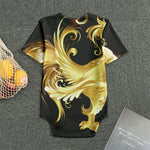 Golden Rooster Print Men's Bodysuit