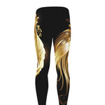 Golden Rooster Print Men's leggings