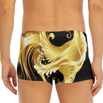 Golden Rooster Print Men's Short Boxer Briefs