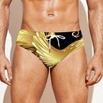 Golden Rooster Print Men's Swim Briefs