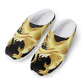 Golden Rooster Print Mesh Casual Shoes