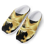 Golden Rooster Print Mesh Casual Shoes