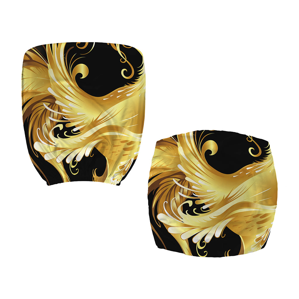 Golden Rooster Print Office Chair Cover