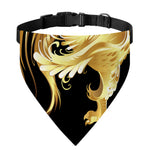 Golden Rooster Print Over The Collar Dog Bandana