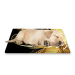 Golden Rooster Print Pet Cooling Mat Cover