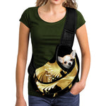 Golden Rooster Print Pet Sling Carrier
