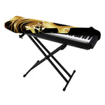 Golden Rooster Print Piano Keyboard Cover
