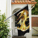 Golden Rooster Print Polyester Flag