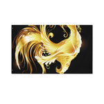 Golden Rooster Print Polyester Flag