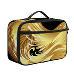 Golden Rooster Print Portable Lunch Bag