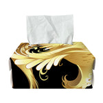 Golden Rooster Print Rectangle Tissue Box Cover