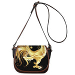 Golden Rooster Print Saddle Bag
