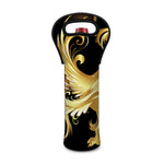 Golden Rooster Print Single Neoprene Wine Tote